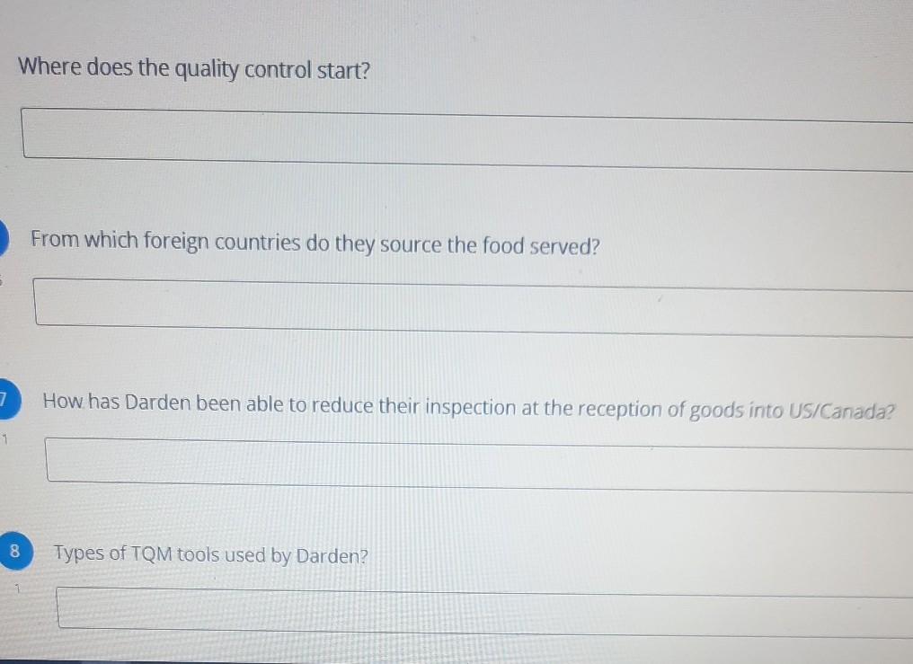 Where does the quality control start? From which