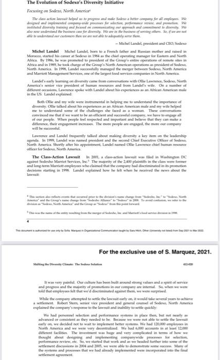 Shifting the Diversity Climate: The Sodexo