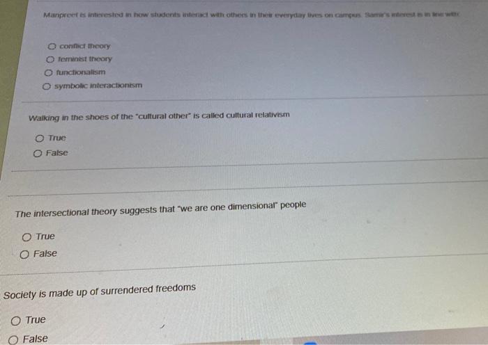 Manpreet is interested in how students interact