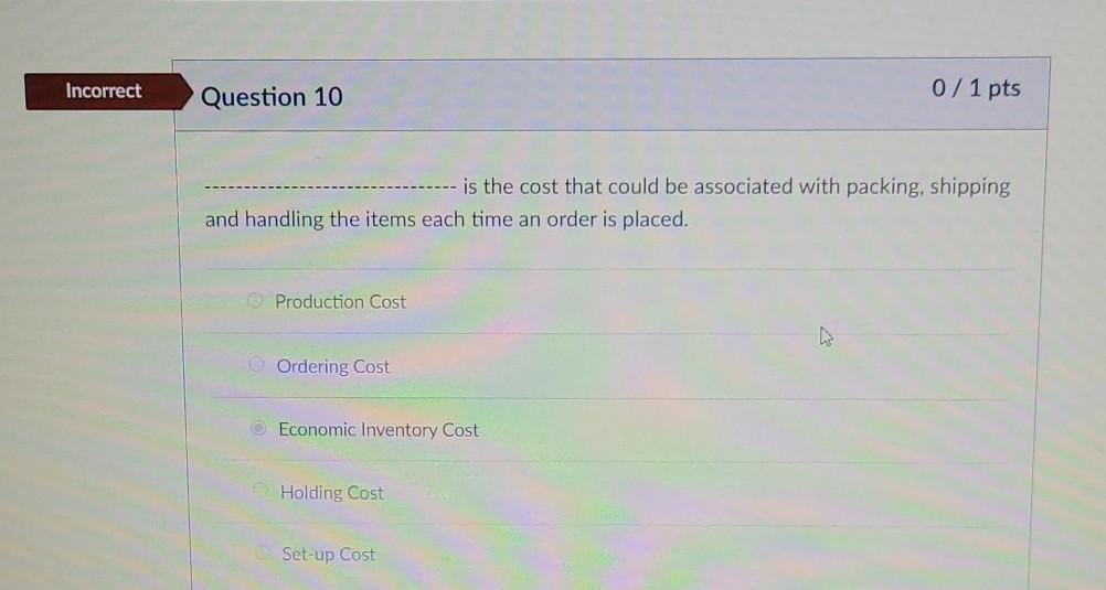 please provide correct answer this time. 0/1 pts