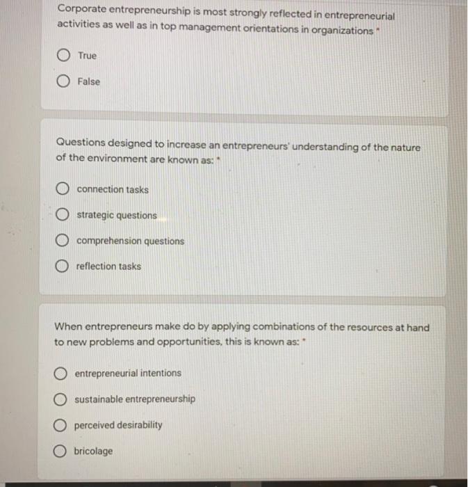 Corporate entrepreneurship is most strongly