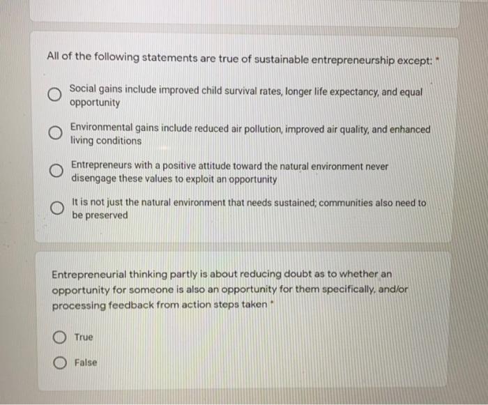 All of the following statements are true of