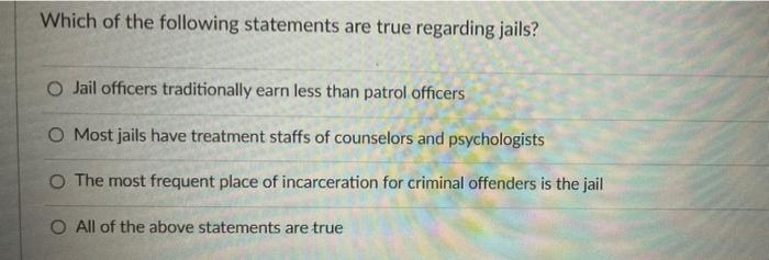 1 pts What are the three stages of the criminal