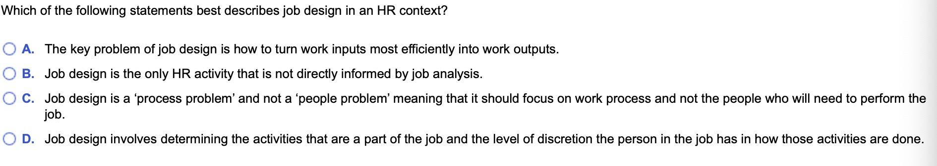 Which of the following statements best describes