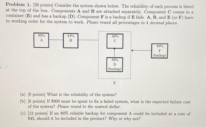 Problem 1. (26 points) Consider the system shown