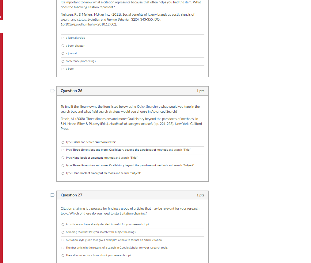 It's important to know what a citation represents