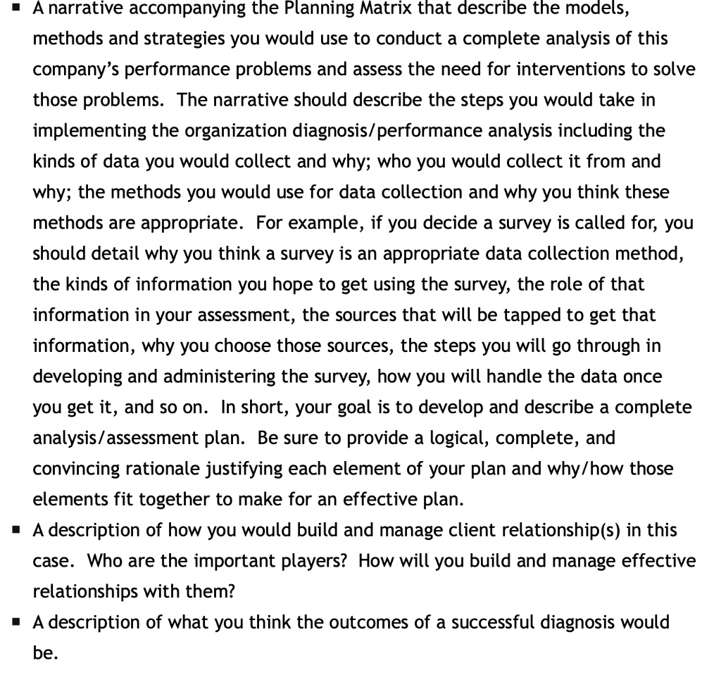o Describe the organizational context at C&S