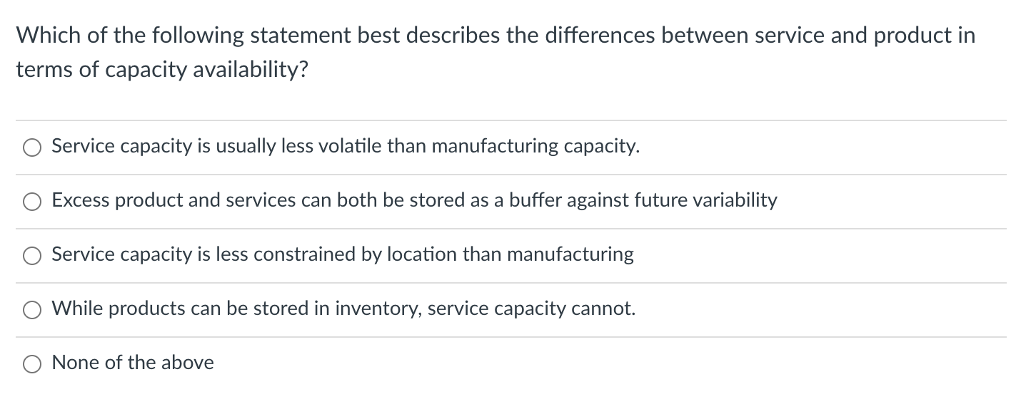 Which of the following statement best describes