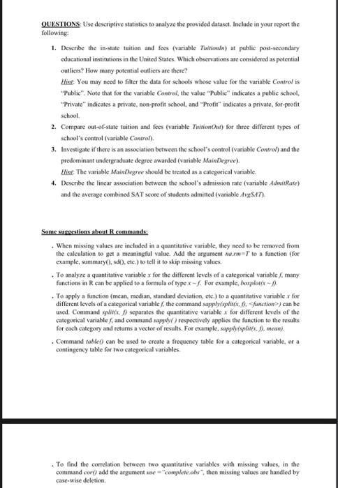 Hi! I need it to be done in R studio The U.S.