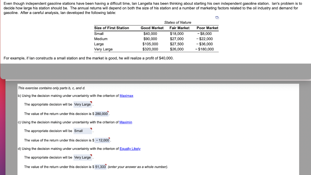 Even though independent gasoline stations have