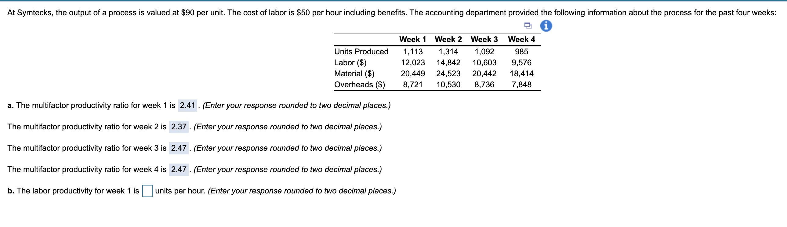 Please do all 4 weeks in section B. I will give