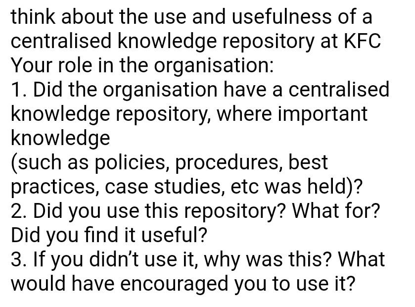 think about the use and usefulness of a