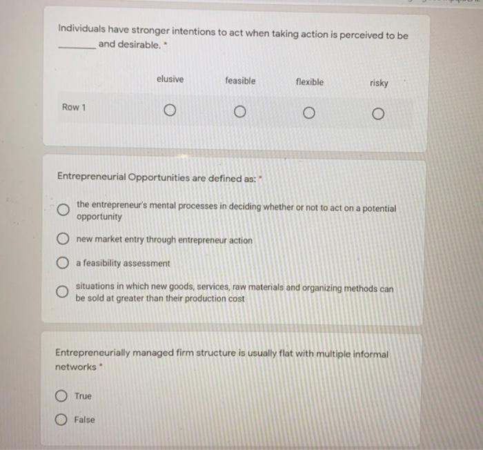 Individuals have stronger intentions to act when