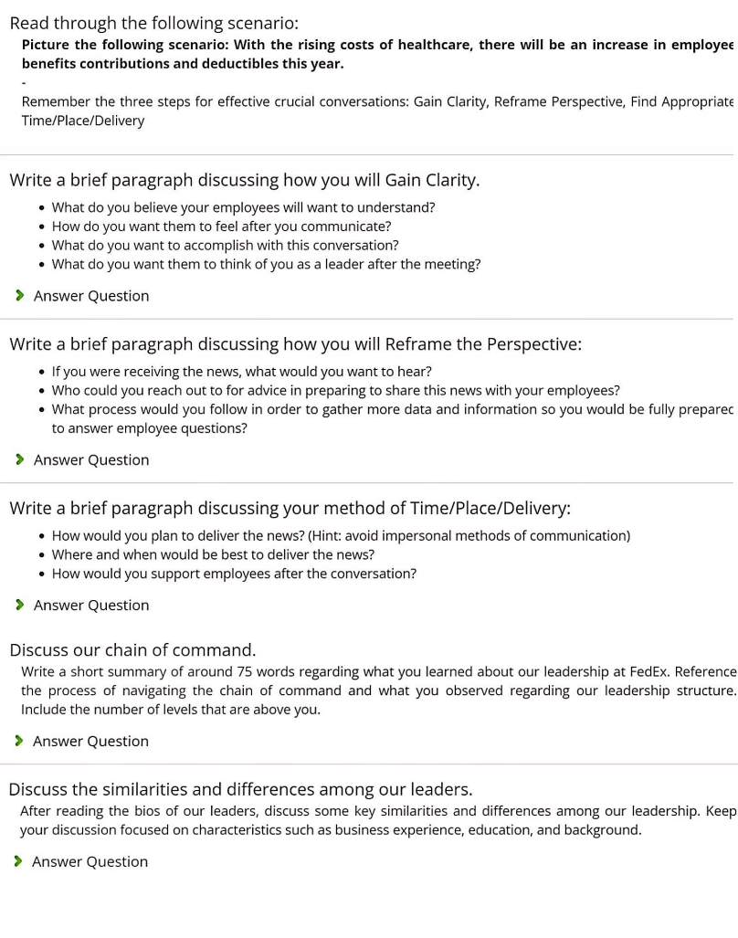 Answer Question No. 3 Read through the following