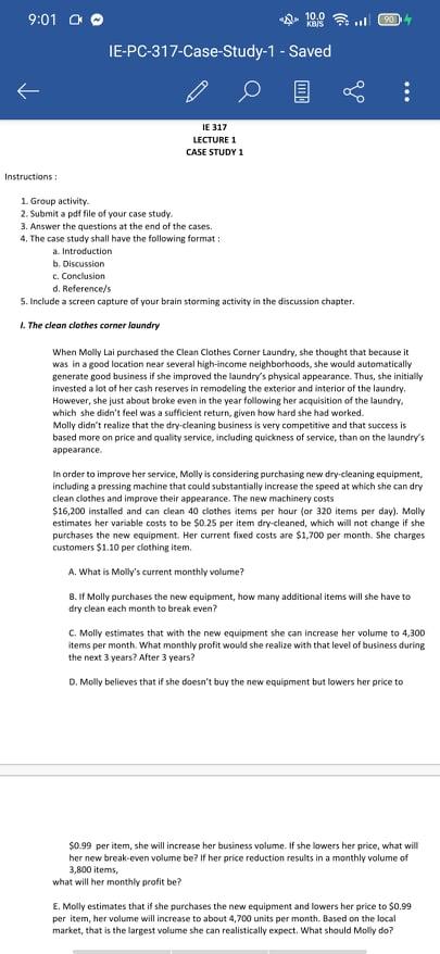 I want to ask for help with my case study we are