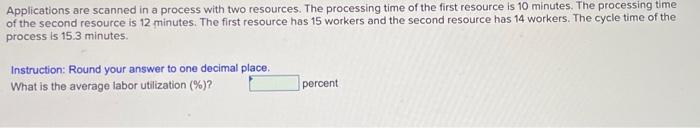 Applications are scanned in a process with two