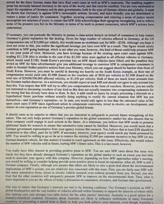 Best way to go about negotiating this case: Role