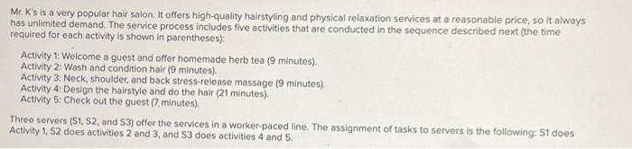 Mr. K's is a very popular hair salon. It offers