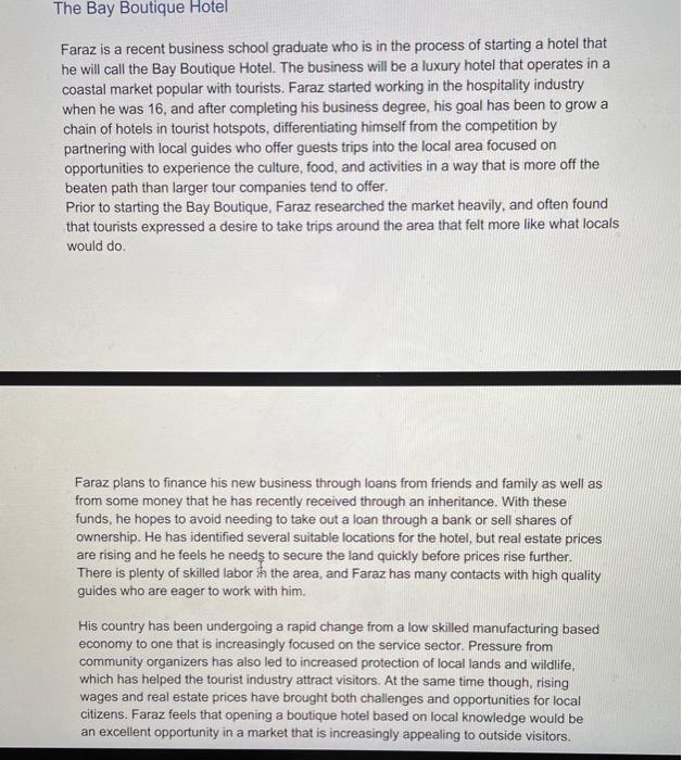 The Bay Boutique Hotel Faraz is a recent business