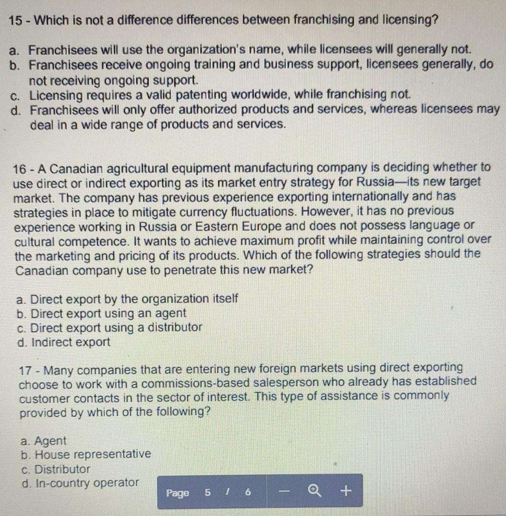 15 - Which is not a difference differences