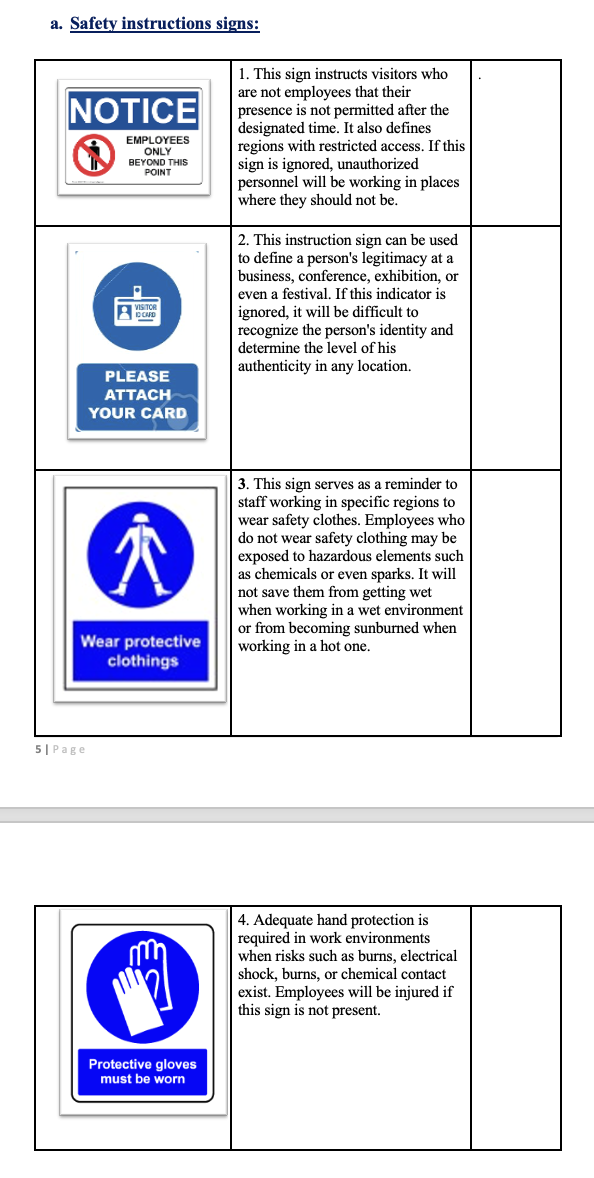 - Question: What are the consequences of these 4
