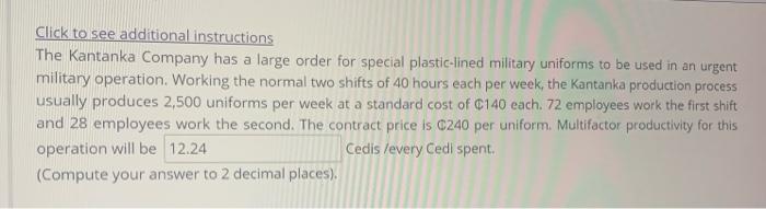 Click to see additional instructions The Kantanka