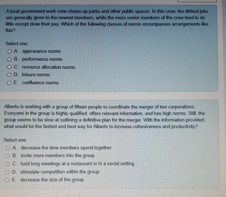 ORGB1135 Which of the following statements is