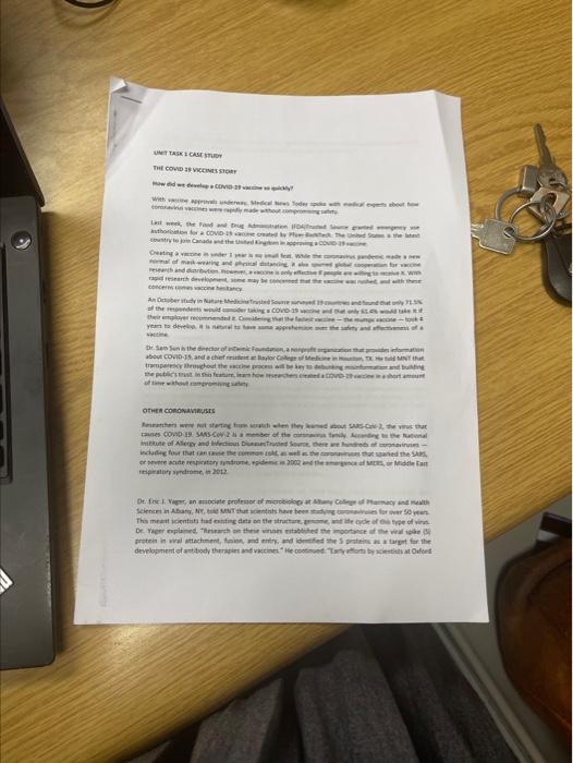 please create questions based on the case study