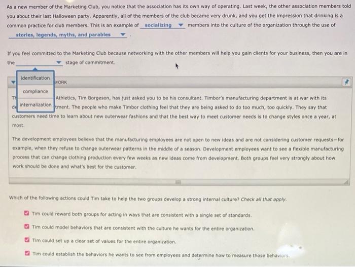 As a new member of the Marketing Club, you notice