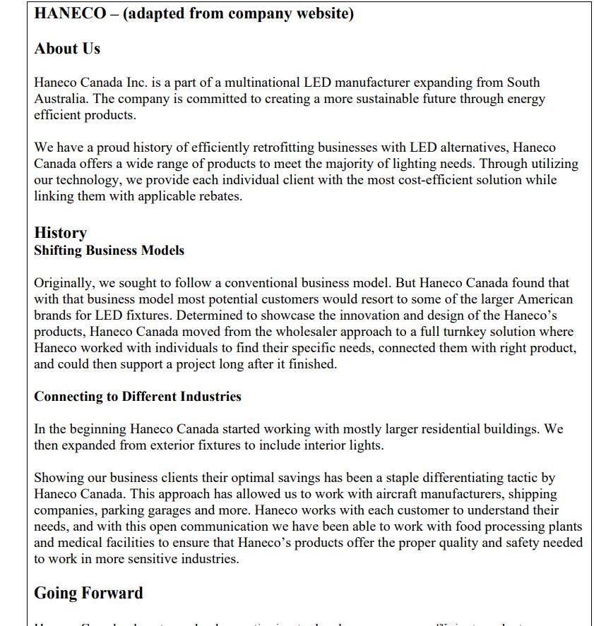 TASK Review the materials on Page 2 and answer