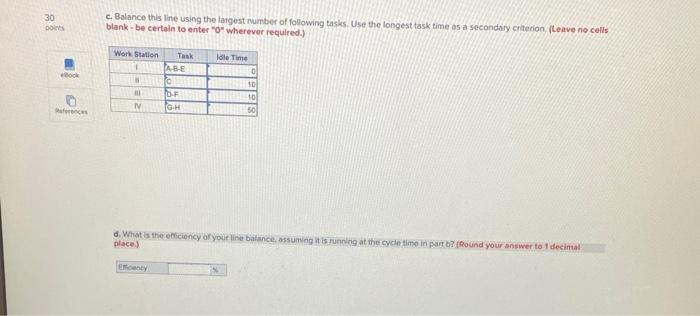 1 The desired daily output for an assembly line