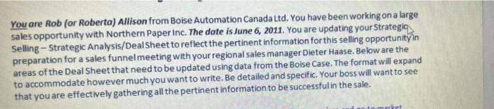 please read the Boise Automation in depth. after