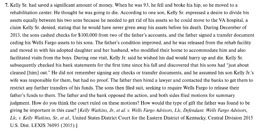 7. Kelly Sr. had saved a significant amount of