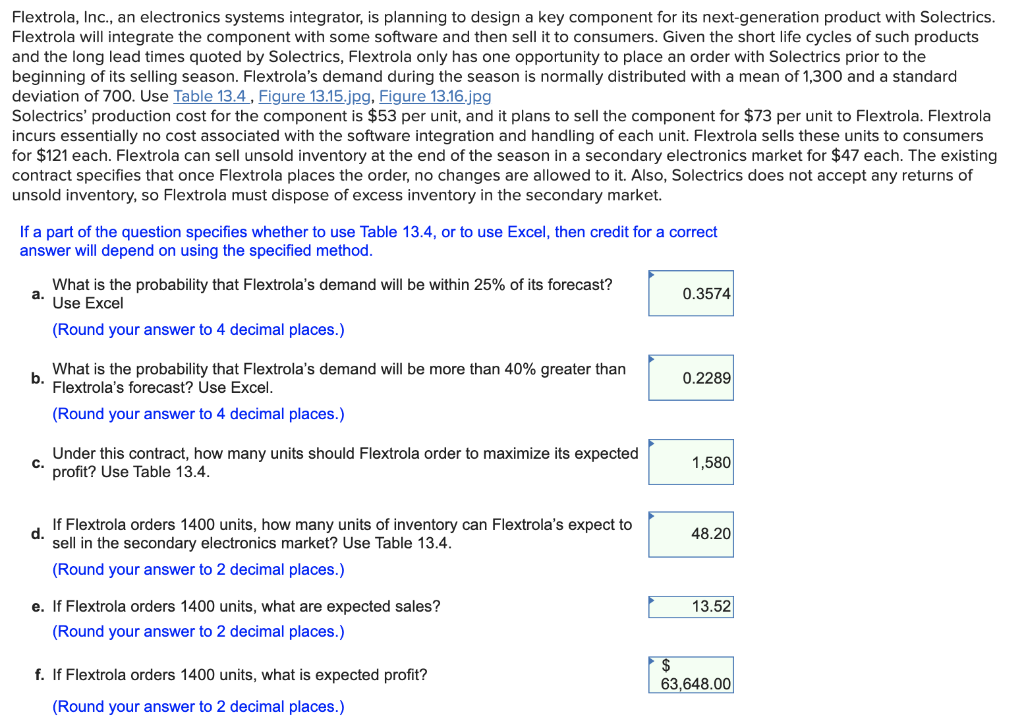 D, E, and F are wrong please correct Flextrola,