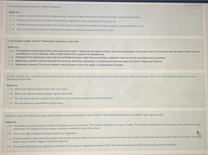 Canada Constitution states that Canada is to have