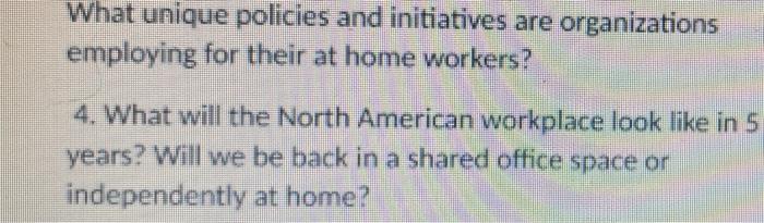 need an ideaa Due to COVID-19, many companies