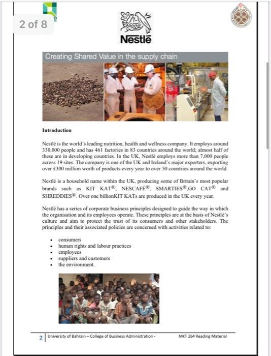 Students are required to read the case thoroughly