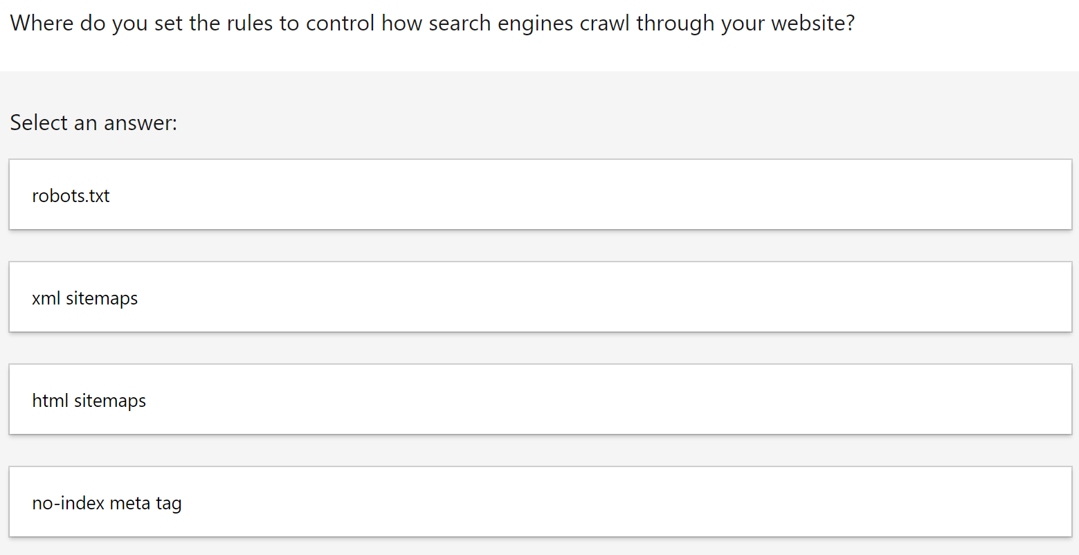 Where do you set the rules to control how search