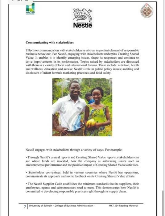 Students are required to read the case thoroughly