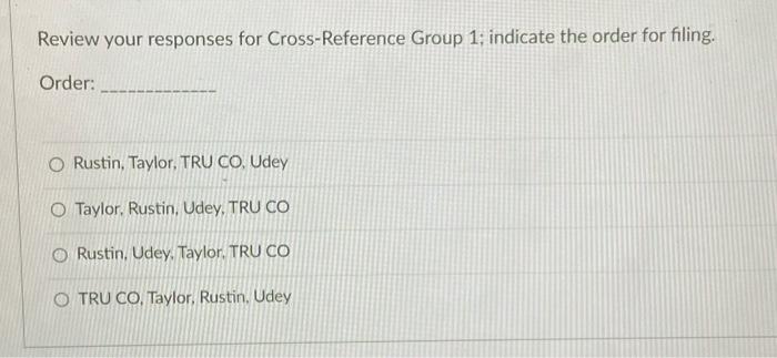 Filing Segment: Taylor, Rustin, and Udey Co.