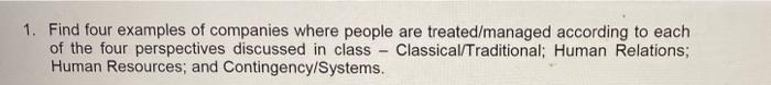 a) for each example, briefly describe the company
