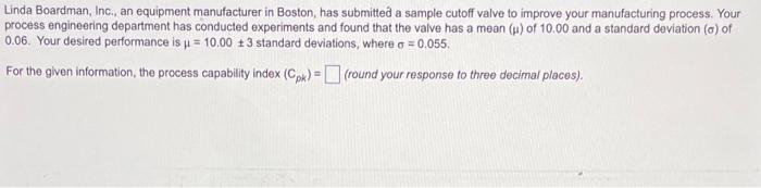 Linda Boardman, Inc. an equipment manufacturer in