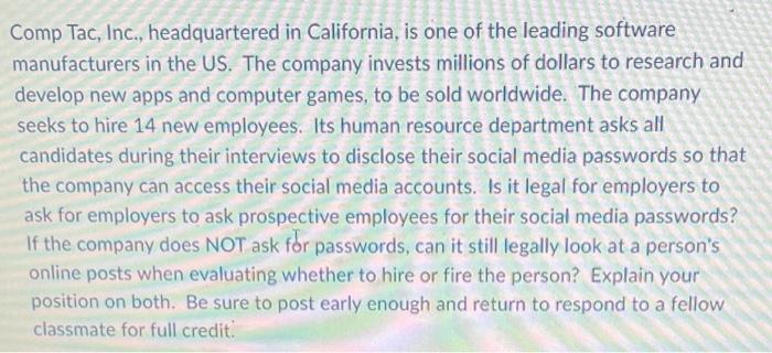 Comp Tac, Inc., headquartered in California, is