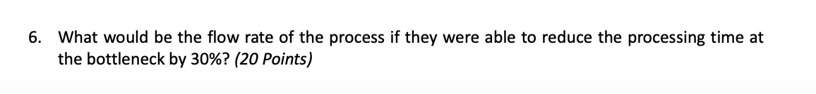 Consider a process consisting of three resources.