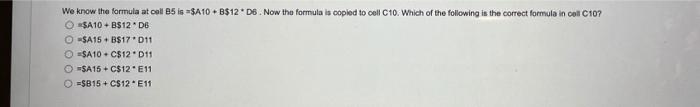We know the formula at coll 65 is $410 + B$12 D6.