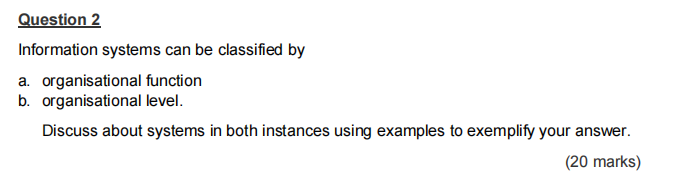 Subject Management Information Systems Hello,