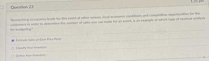 Question 24 Breaking down the number of seats you
