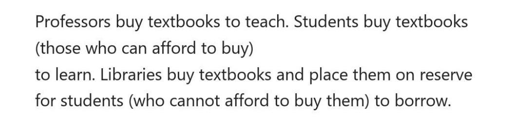 this is a 4 part question Professors buy
