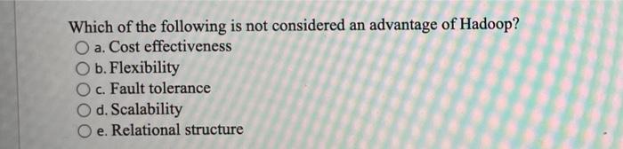 Which of the following is not considered an