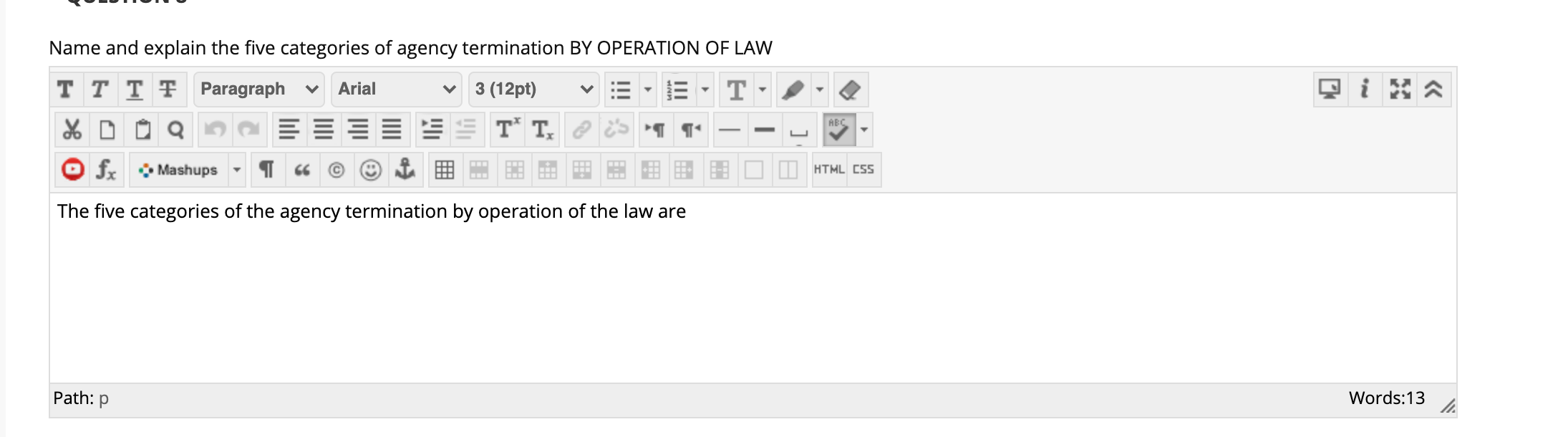 V ABC Name and explain the five categories of